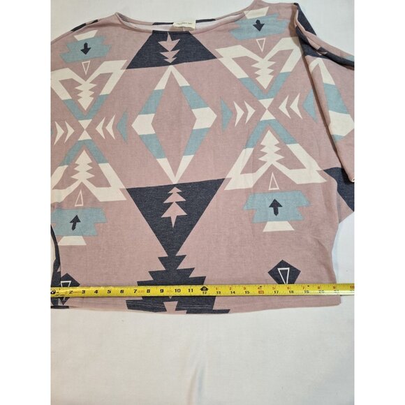 Ordinary Day Womens Top Dolman sleeves Aztec print Stretch Size 3X - Picture 14 of 16